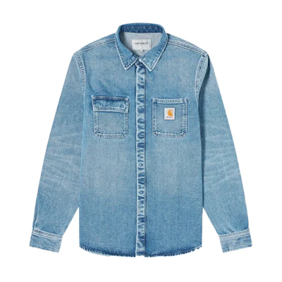 Carhartt WIP Washed Vintage Denim Jacket Blue () I027545-01-WJ