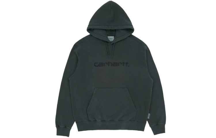 Carhartt WIP Washed Vintage Green Hoodie with Embroidered Logo CHXSWA202008F-GRD