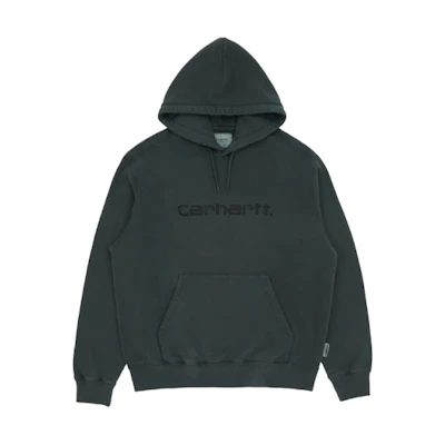 Carhartt WIP Washed Vintage Green Hoodie with Embroidered Logo CHXSWA202008F-GRD