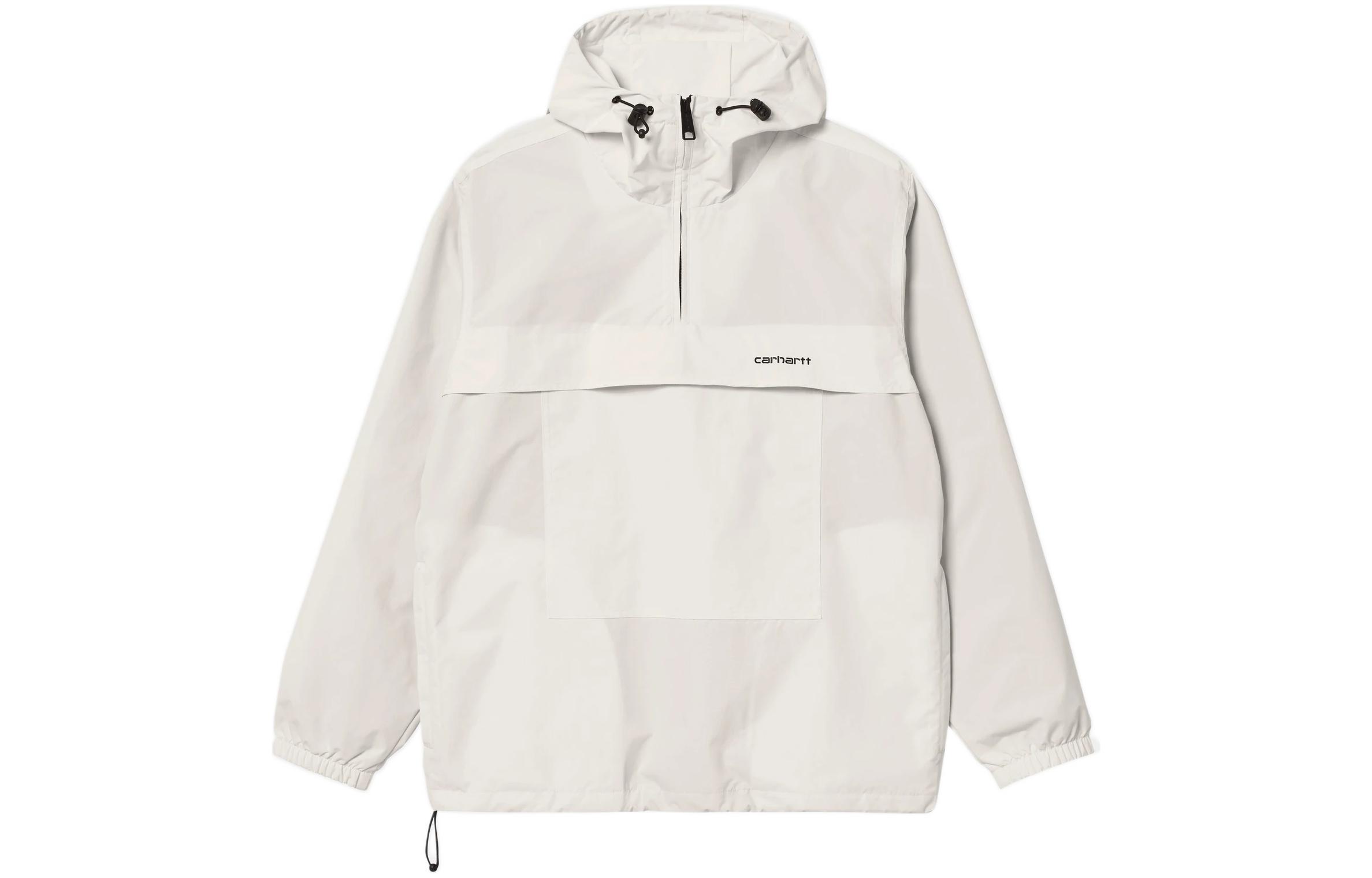 Carhartt WIP White Half-Zip Hoodie Jacket with Logo I030008-0D3-XX
