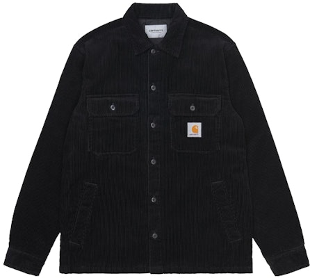 Carhartt WIP Whitsome Black Corduroy Shirt Jacket Vintage Style I028827-89-00 Buy Carhartt WIP Whitsome Black Corduroy Shirt Jacket Vintage Style I028827-89-00