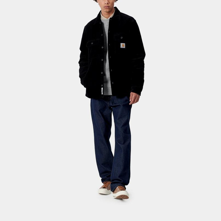 Lookbook Carhartt WIP Whitsome Black Corduroy Shirt Jacket Vintage Style I028827-89-00