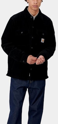 Carhartt WIP Whitsome Black Corduroy Shirt Jacket Vintage Style I028827-89-00 Shop Carhartt WIP Whitsome Black Corduroy Shirt Jacket Vintage Style I028827-89-00