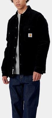 Carhartt WIP Whitsome Black Corduroy Shirt Jacket Vintage Style I028827-89-00 Details for Carhartt WIP Whitsome Black Corduroy Shirt Jacket Vintage Style I028827-89-00