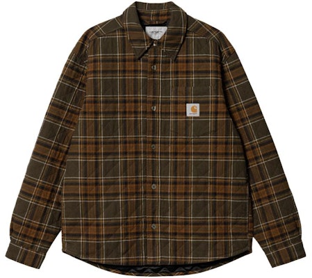 Carhartt WIP Wiles Kemeja Jaket Kotak Hijau Lengan Panjang Outerwear. I032212-1P6-XX Order Carhartt WIP Wiles Kemeja Jaket Kotak Hijau Lengan Panjang Outerwear. I032212-1P6-XX