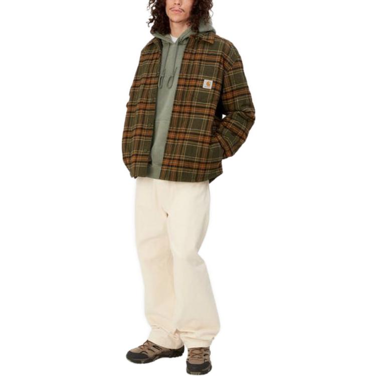 Sizing Carhartt WIP 格紋綠色長袖襯衫外套 I032212-1P6-XX
