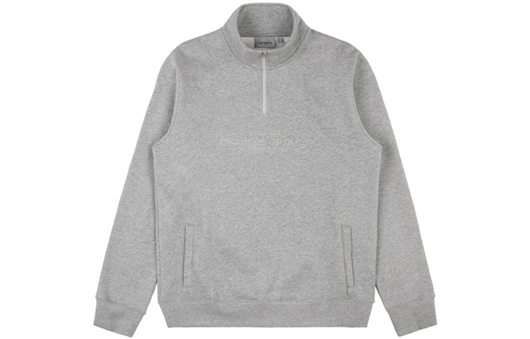 Carhartt WIP Winter Fleece Embroidered Logo Sweatshirt Gray CHXSWA82021XB-GY2