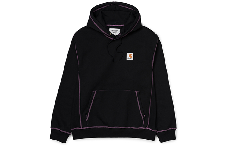 Carhartt WIP x Awake NY Black Contrast-Stitch Drawstring Hoodie I027373