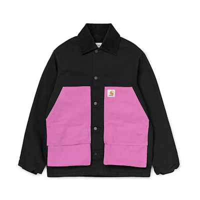 Carhartt WIP Awake NY Michigan Corduroy Colorblock Jacket Unisex Black I027833
