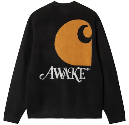 Carhartt WIP x Awake NY Navy Logo Knit Sweater SS23 Unisex Collab. I031344-07Q-XX Lookbook Carhartt WIP x Awake NY Navy Logo Knit Sweater SS23 Unisex Collab. I031344-07Q-XX