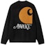 Lookbook Carhartt WIP x Awake NY Navy Logo Knit Sweater SS23 Unisex Collab. I031344-07Q-XX
