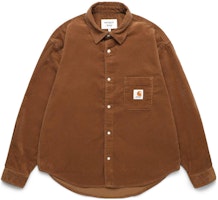 Carhartt WIP x Awake NY SS23 Brown Pocket Logo Shirt Jacket Unisex. AWK-CAR23-TP001-BRO Carhartt WIP x Awake NY SS23 Brown Pocket Logo Shirt Jacket Unisex. AWK-CAR23-TP001-BRO