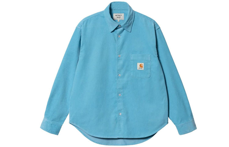 Carhartt WIP Awake NY SS23 Logo Patch Pocket Shirt Jacket Unisex Blue I031715-1CD-02
