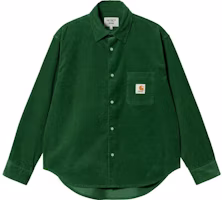 Carhartt WIP x Awake NY SS23 Unisex Green Logo Pocket Long Sleeve Shirt Jacket I031715-1CF-02 Carhartt WIP x Awake NY SS23 Unisex Green Logo Pocket Long Sleeve Shirt Jacket I031715-1CF-02