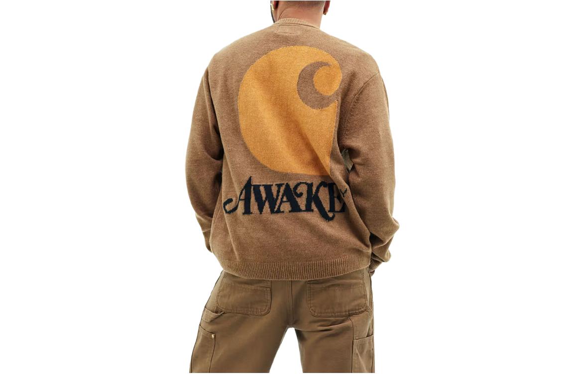 Lookbook Carhartt WIP x Awake NY Unisex V-Neck Solid Knit Sweater I031344-07R-XX