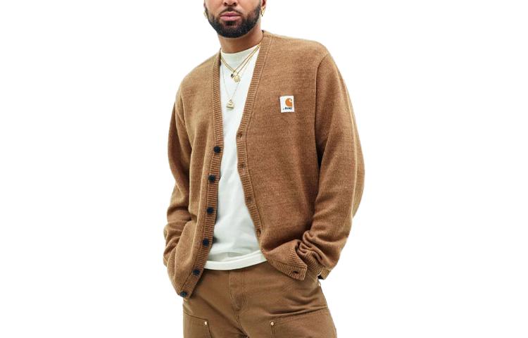 Shop Carhartt WIP x Awake NY Unisex V-Neck Solid Knit Sweater I031344-07R-XX