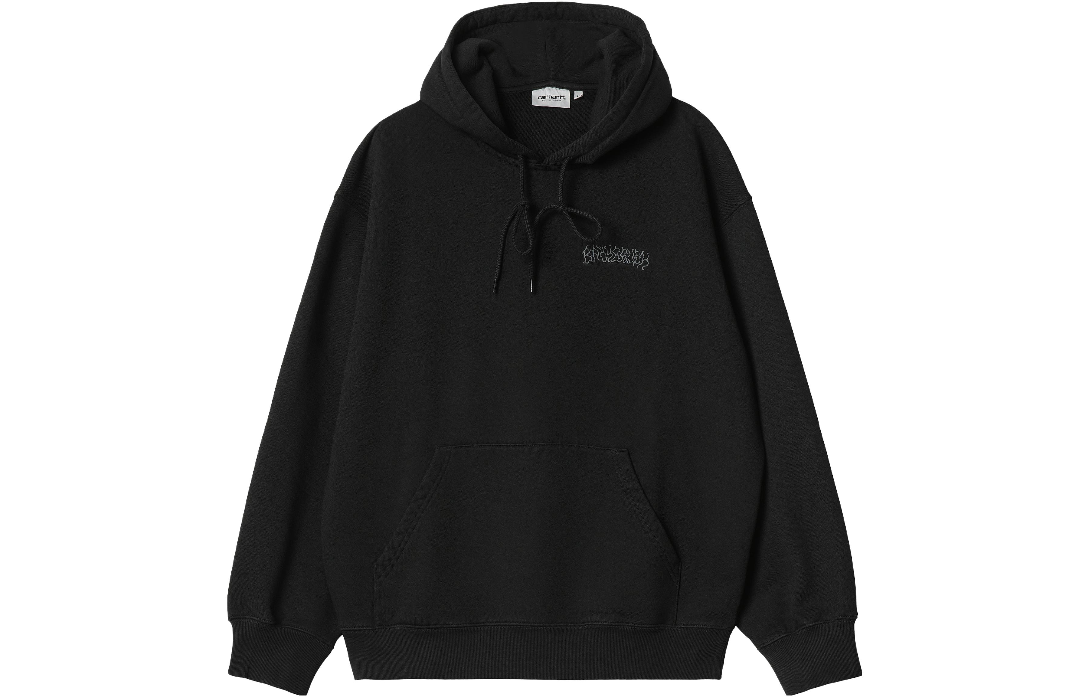 Carhartt WIP Babybrush Hoodie Graffiti Print Black Pullover Hoodie I032163-89-XX 圖 3