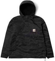 Carhartt WIP x Bodega Nimbus Pullover Jacket - Deep Freeze Print Black Unisex I028435-0HM-XX Carhartt WIP x Bodega Nimbus Pullover Jacket - Deep Freeze Print Black Unisex I028435-0HM-XX