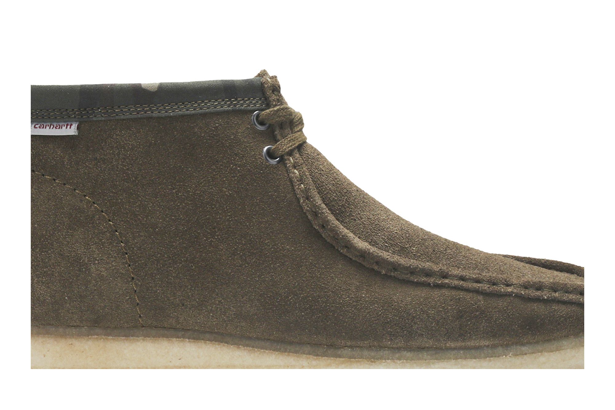 Order Carhartt WIP x Clarks Wallabee 'Olive Camo' Kasut Lelaki Kelabu Hijau 26146168