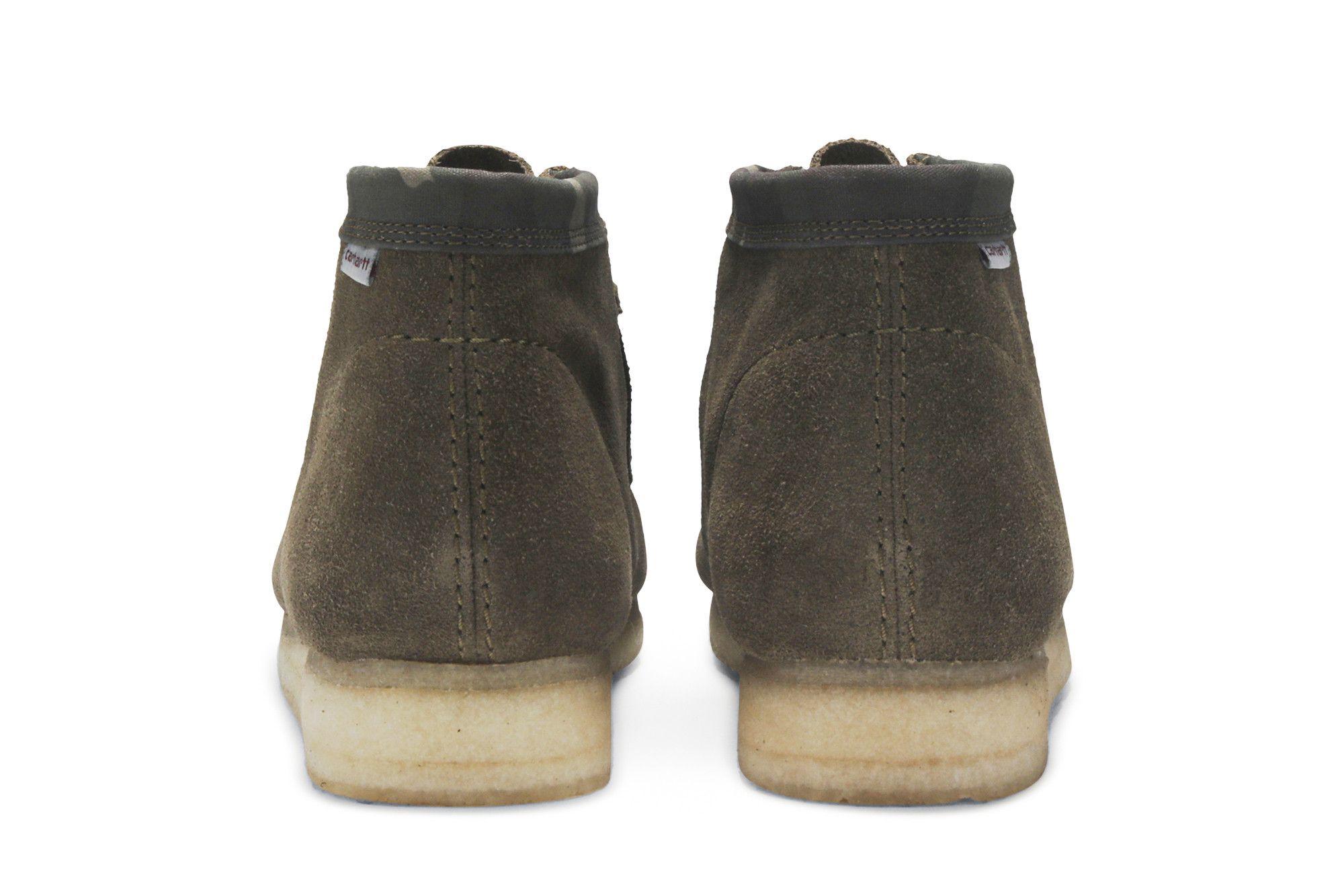 Details for Carhartt WIP x Clarks Wallabee 'Olive Camo' Kasut Lelaki Kelabu Hijau 26146168