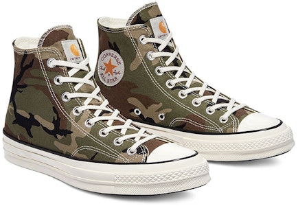 Carhartt WIP x Converse Chuck 70 High 'Camo' Lelaki Wanita Sneakers 169221C Lookbook Carhartt WIP x Converse Chuck 70 High 'Camo' Lelaki Wanita Sneakers 169221C