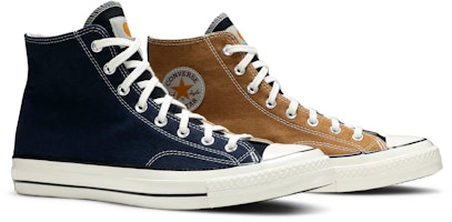 Carhartt WIP x Converse Renew Chuck 70 Tinggi 'Navy Brown' 168156C Cheap Carhartt WIP x Converse Renew Chuck 70 Tinggi 'Navy Brown' 168156C