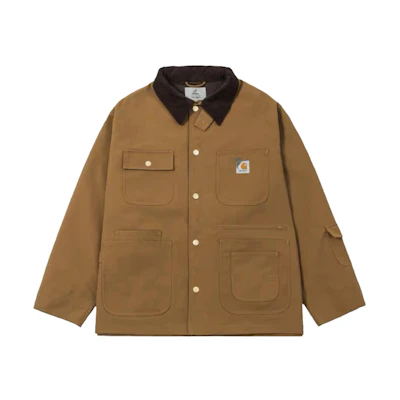 Carhartt WIP INVINCIBLE Michigan Jacket Corduroy Workwear Khaki Mens Retro Style A222076-HB