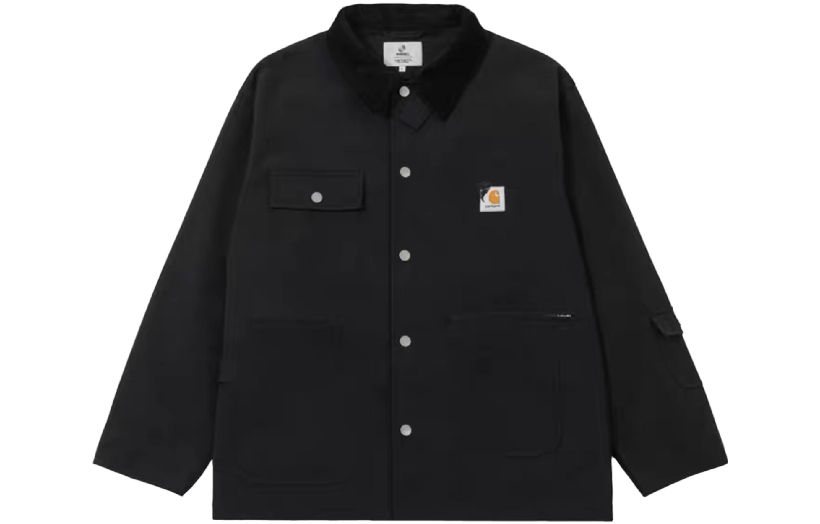 Carhartt WIP INVINCIBLE SS23  Black Logo Embroidered Workwear Jacket A222076-BK 圖 2