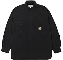 Carhartt WIP x INVINCIBLE SS23 Loose-Fit Black Long-Sleeve Shirt. A222081-BK Carhartt WIP x INVINCIBLE SS23 Loose-Fit Black Long-Sleeve Shirt. A222081-BK