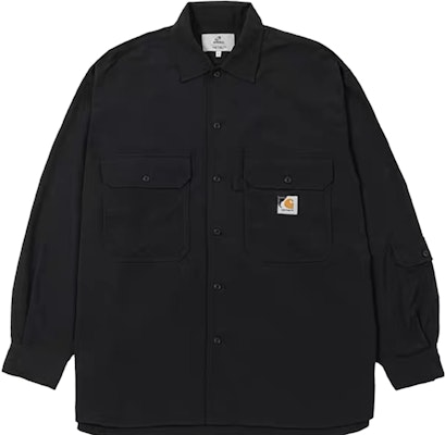 Carhartt WIP x INVINCIBLE SS23 Loose-Fit Black Long-Sleeve Shirt. A222081-BK Order Carhartt WIP x INVINCIBLE SS23 Loose-Fit Black Long-Sleeve Shirt. A222081-BK