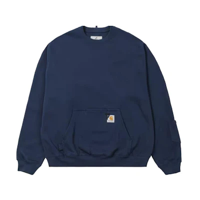 Carhartt WIP INVINCIBLE SS23 Blue Vintage Workwear Crewneck Sweatshirt A222982-BL