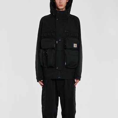 Carhartt WIP x JUNYA WATANABE Jaket Utility Multi-Pocket Hitam WLJ9011001S Lookbook Carhartt WIP x JUNYA WATANABE Jaket Utility Multi-Pocket Hitam WLJ9011001S