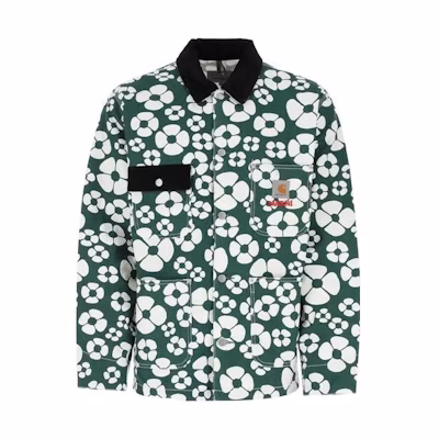 Carhartt WIP MARNI Floral Full-Print Green Logo Jacket Unisex. GUMU031289UTX001MFV55