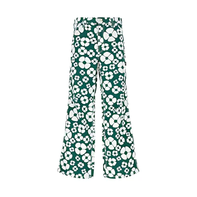 Carhartt WIP Marni Floral Pattern Casual Pants Unisex Green. CHWMN-A7