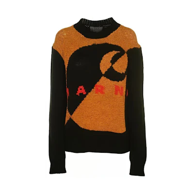 Carhartt WIP Marni Logo Sweater Unisex Yellow Black Collaboration. CHWMN-A10