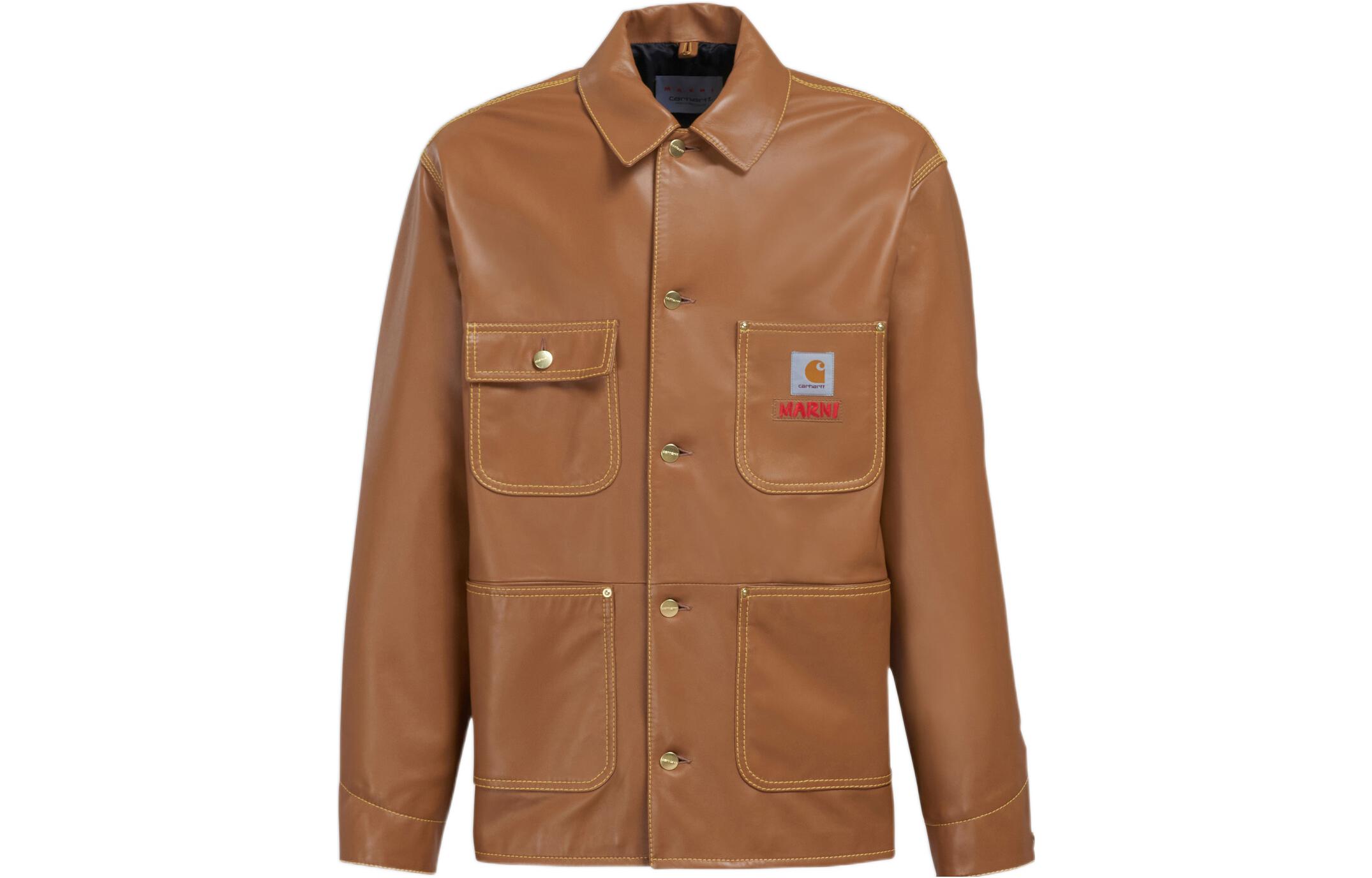 Carhartt WIP MARNI SS23 Logo Print Glossy Jacket Unisex JUMY0048A0ULA73600M20 圖 2