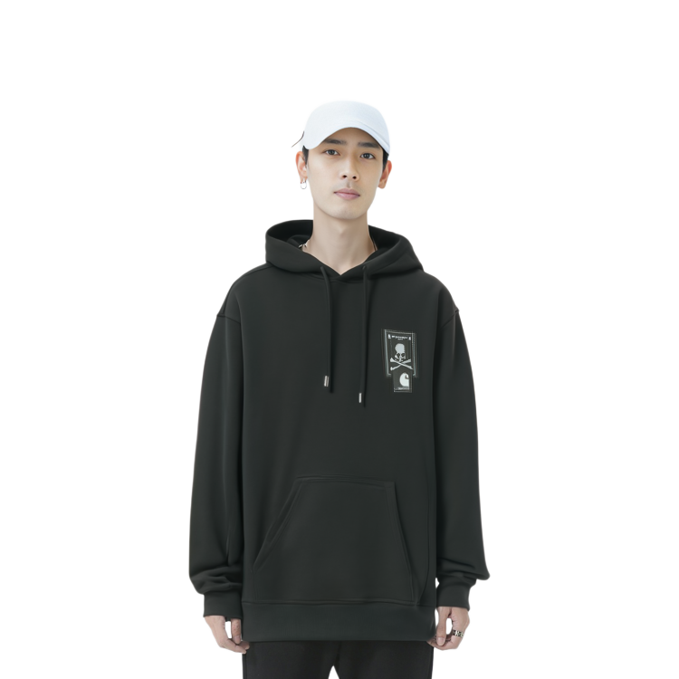 Carhartt WIP Mastermind JAPAN Hoodie Black - Minimalist Logo Drawstring Design. CHXSWA222071J-BKX 圖 5