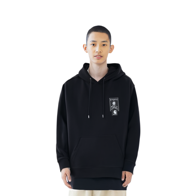 Carhartt WIP Mastermind JAPAN Hoodie Black - Minimalist Logo Drawstring Design. CHXSWA222071J-BKX 圖 6