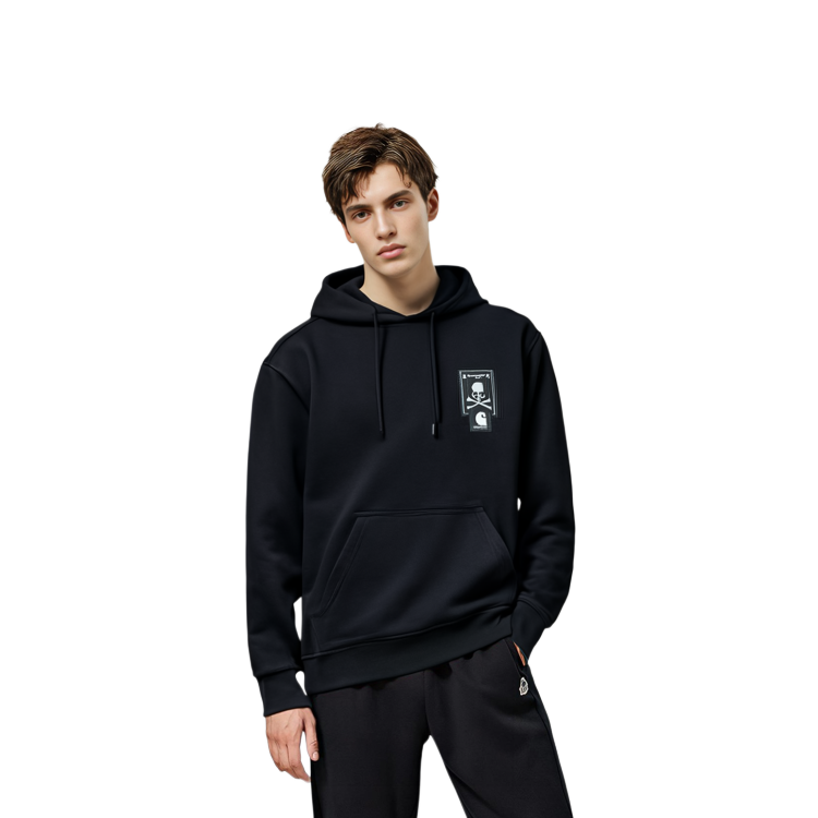 Carhartt WIP Mastermind JAPAN Hoodie Black - Minimalist Logo Drawstring Design. CHXSWA222071J-BKX 圖 7