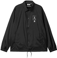 Carhartt WIP x Mastermind Japan Skull Print Collar Button Jacket Black Unisex. A222074-89-XX Carhartt WIP x Mastermind Japan Skull Print Collar Button Jacket Black Unisex. A222074-89-XX