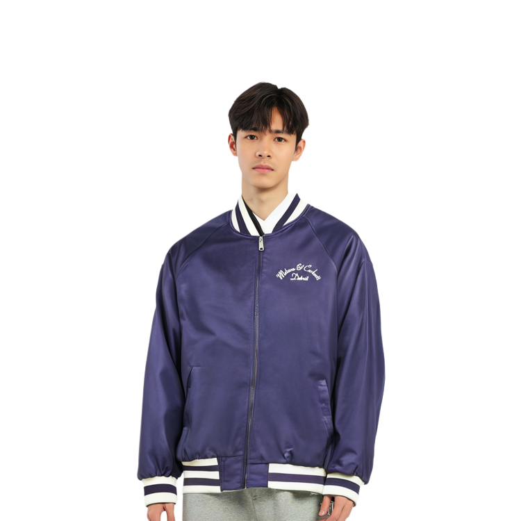 Carhartt WIP MOTOWN Striped Color Block Varsity Jacket Purple Unisex. I027168-0C900 圖 4
