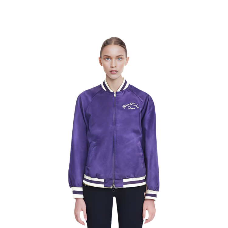 Carhartt WIP MOTOWN Striped Color Block Varsity Jacket Purple Unisex. I027168-0C900 圖 5