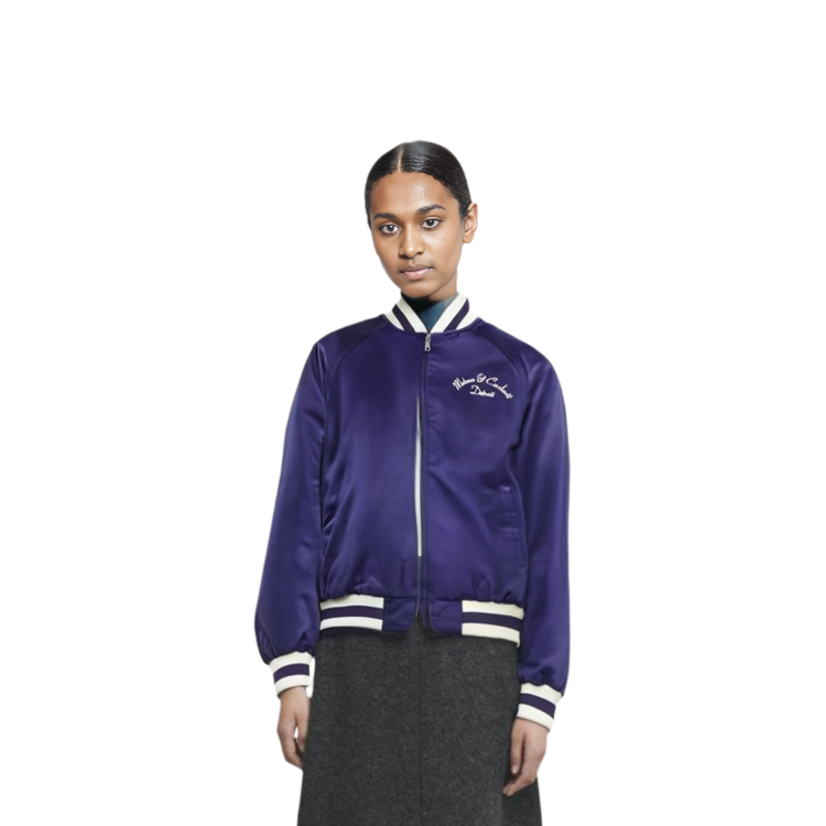 Carhartt WIP MOTOWN Striped Color Block Varsity Jacket Purple Unisex. I027168-0C900 圖 6