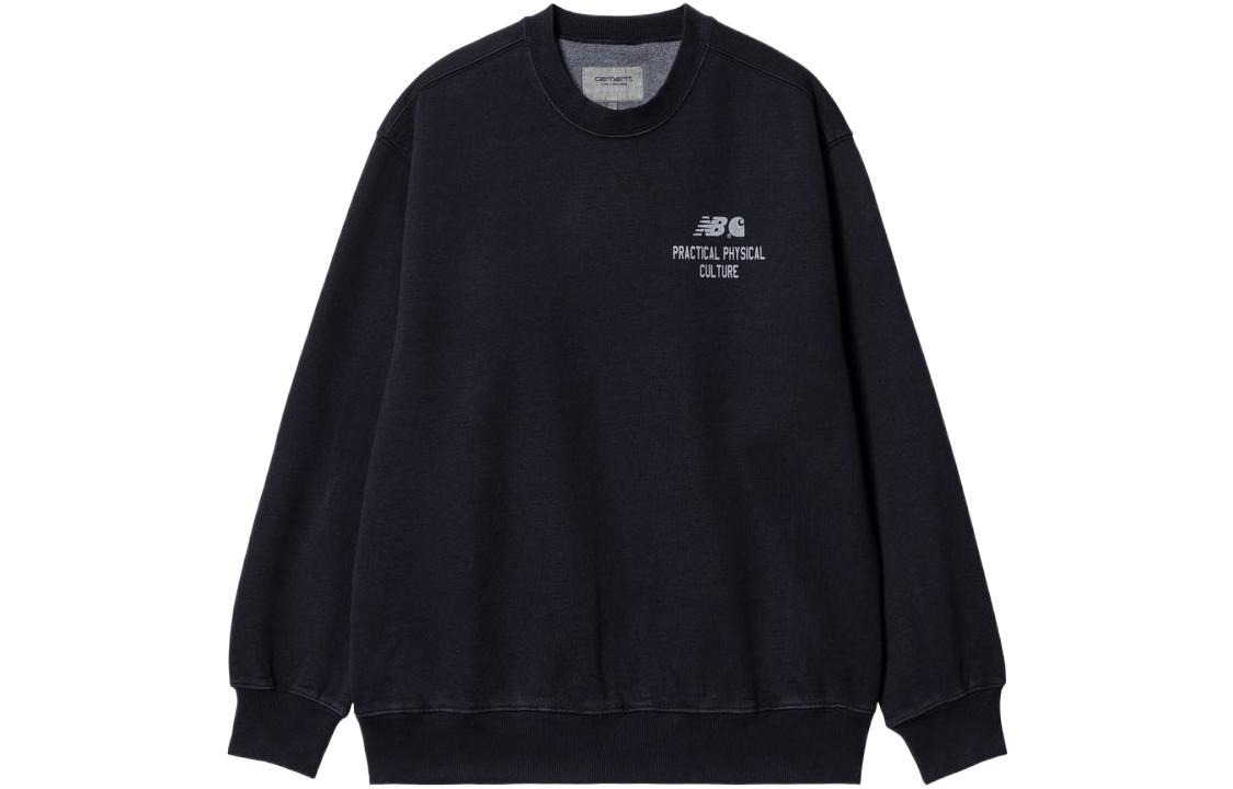 Carhartt WIP New Balance FW22 Navy Crewneck Pullover Sweatshirt I030715-0CO-GD