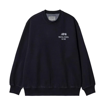Carhartt WIP New Balance FW22 Navy Crewneck Pullover Sweatshirt I030715-0CO-GD