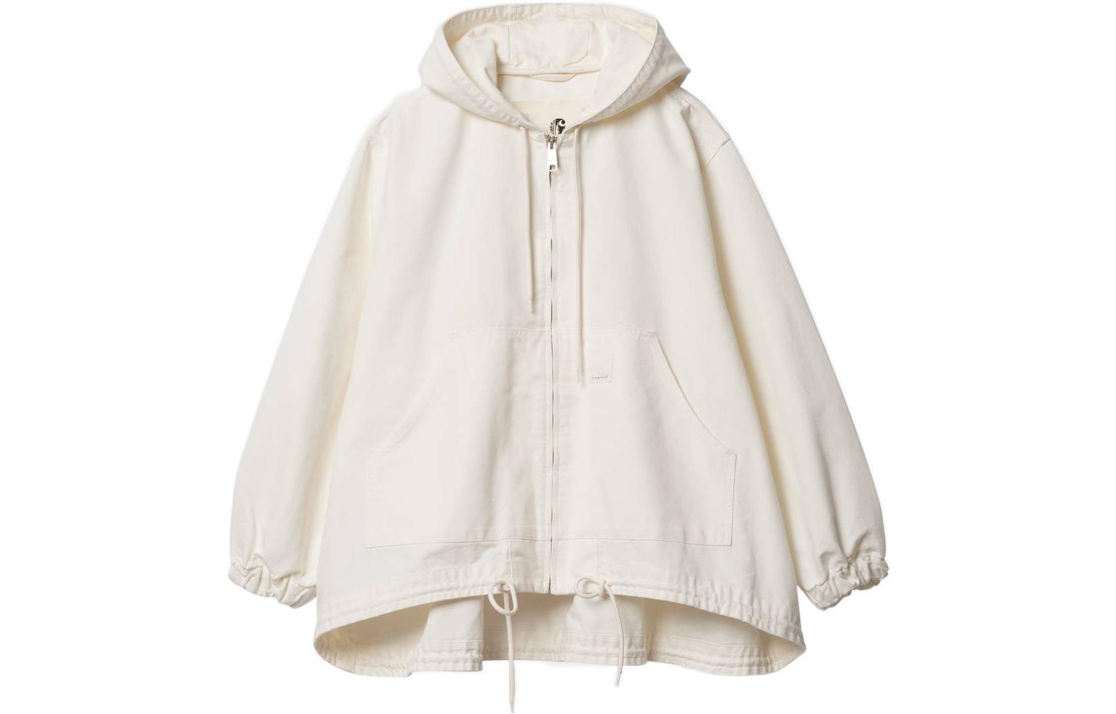 Carhartt WIP Toogood Active Jacket Beige Hoodie with Logo and Zipper I030736-D6-02