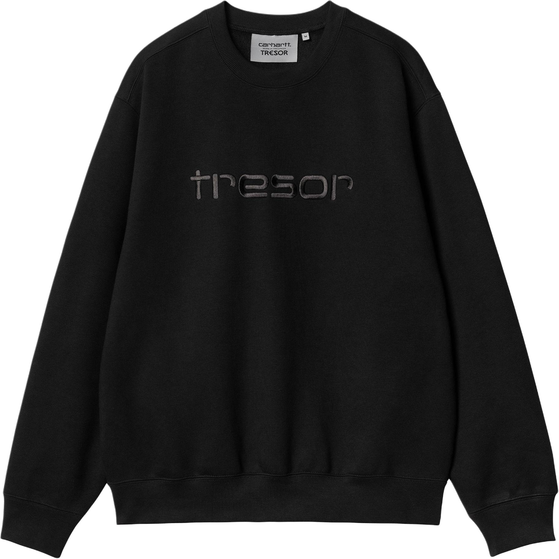 Carhartt WIP TRESOR SS24 Techno Alliance Embroidered Sweatshirt Unisex Black I032739-0GL-XX
