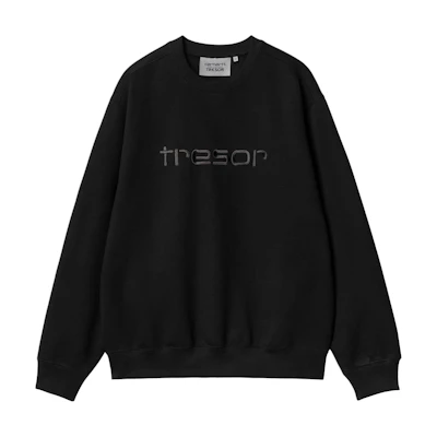Carhartt WIP TRESOR SS24 Techno Alliance Embroidered Sweatshirt Unisex Black I032739-0GL-XX