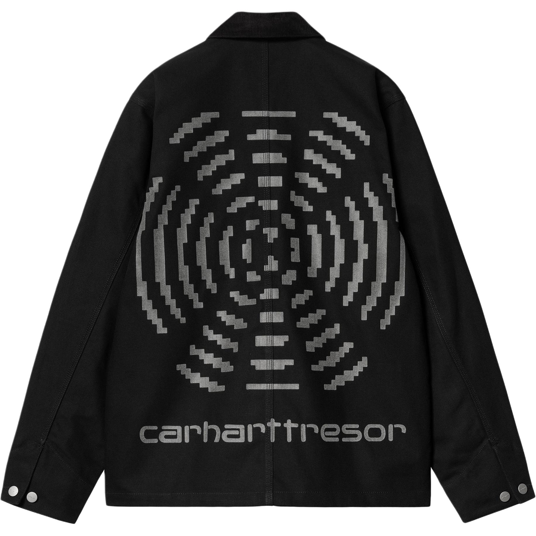 Carhartt WIP x TRESOR SS24 Way Of The Light Black Michigan Coat Unisex Jacket. I032683-1X9-XX