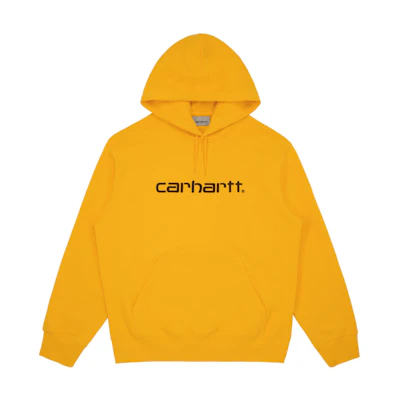 Carhartt WIP Yellow Pullover Hoodie Casual Solid Letter Design CHXSWA181021E-YEX